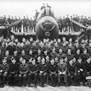 460 Squadron, December, 1944, Commanding Officer, Group Captain Keith Parsons DFC, centre front.